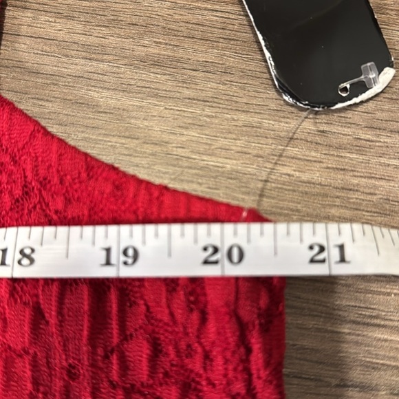 NWT Torrid Red choker‎ lace babydoll top  Sleeveless Lace  torrid size 2 18 / 20 - Picture 9 of 9